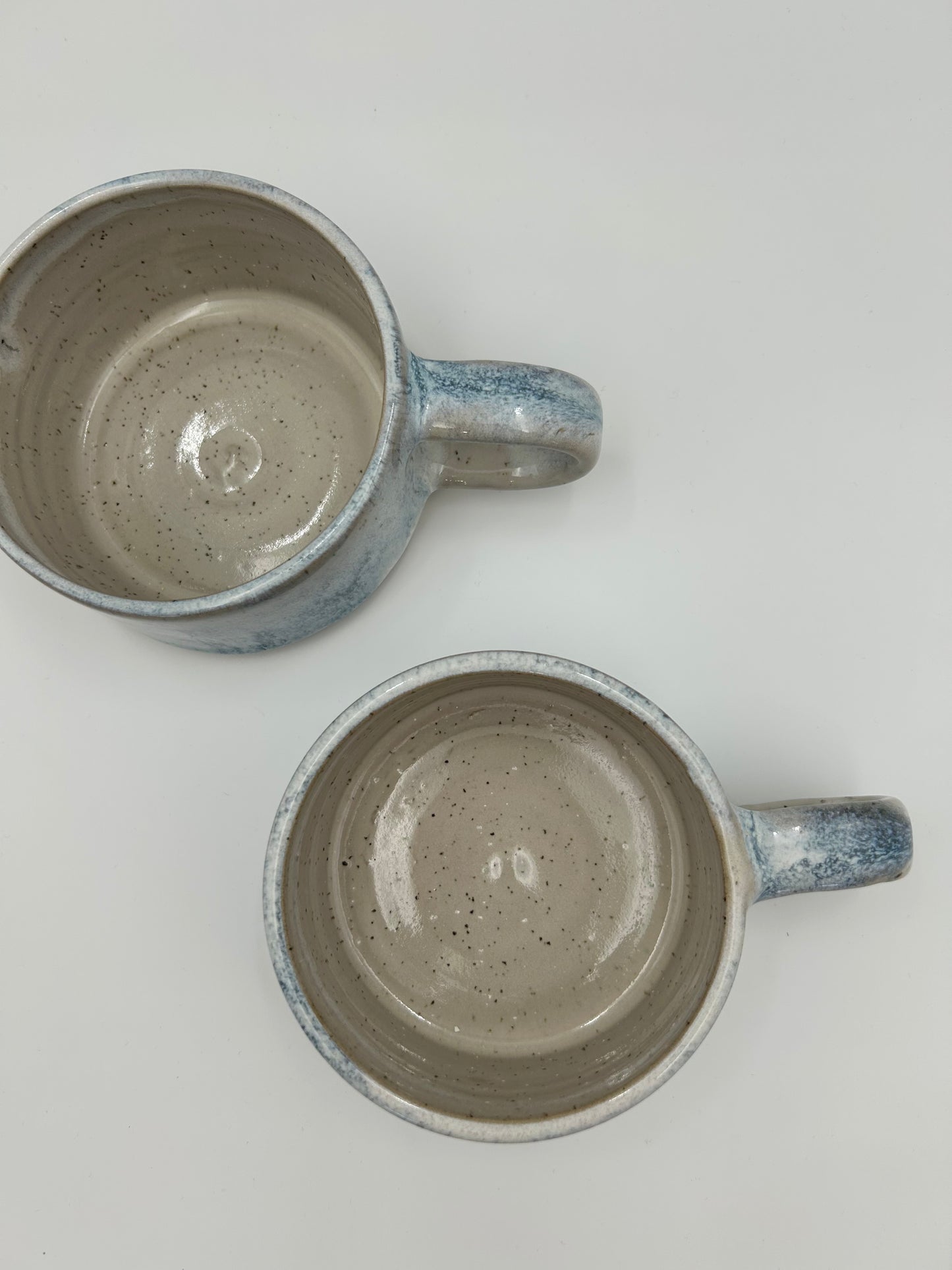 Flat White Mug - Low and Wide Stoneware Mug - Various Colours