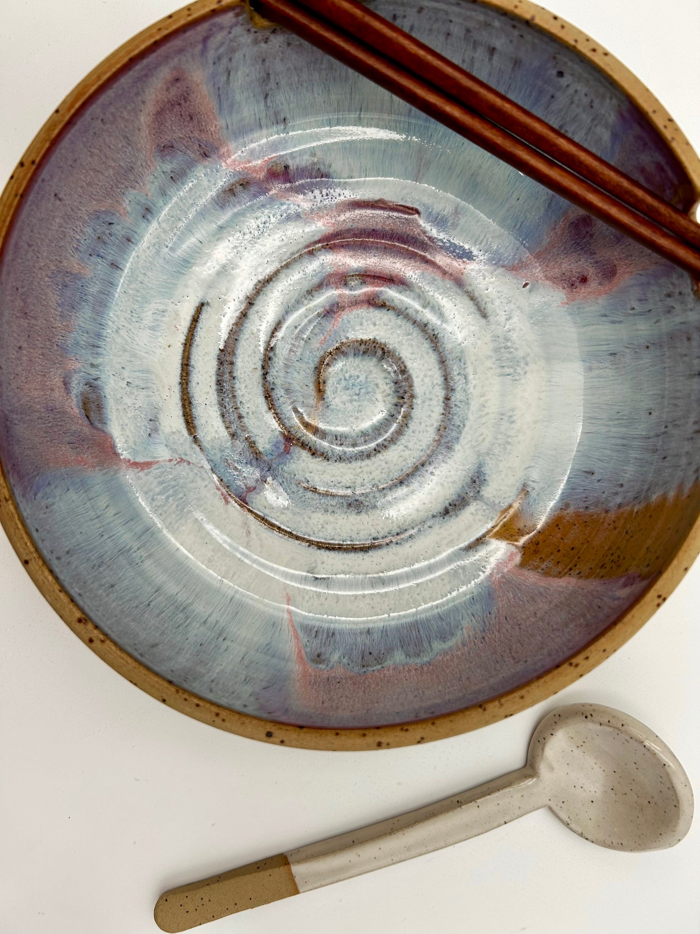 Ramen Bowl - Pink Swirl