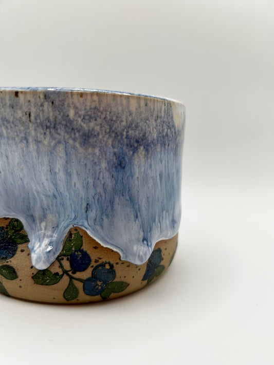 Fruity Handle Less Mug - Blueberries