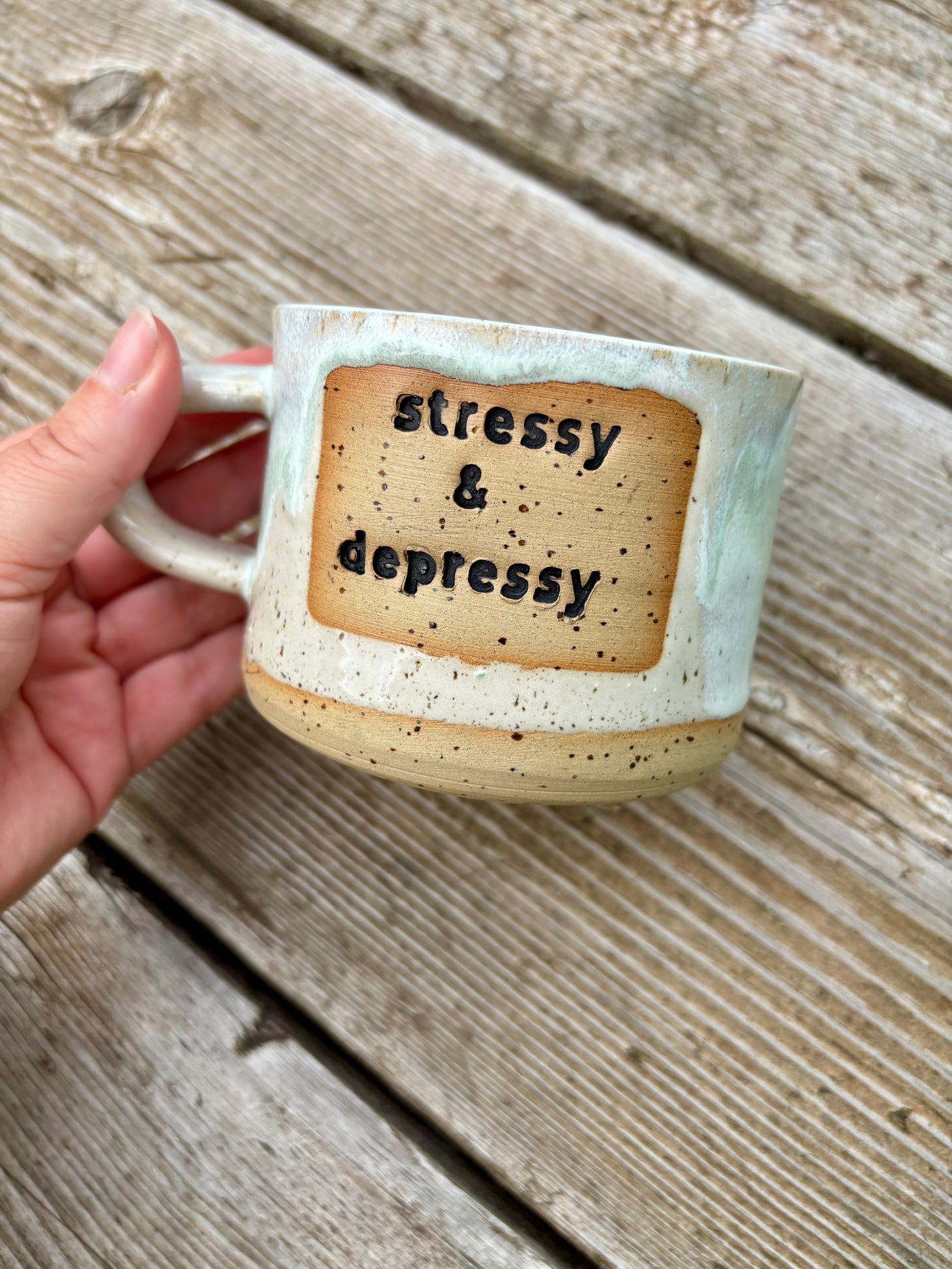 Stressy and Depressy - Mug -  Made to Order